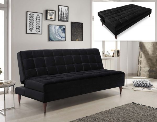 Imagen de Sofá Cama Negro Bran