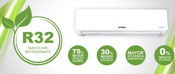 Imagen de Minisplit Prime Tecnología Inverter 1 Tonelada, Frio/Calor 220V